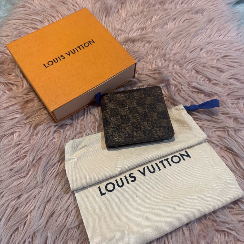 Louis Vuitton Dark Brown Checkered Card Holder